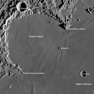 <span class="mw-page-title-main">Sinus Iridum</span> Feature on the moon