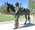 Waler horse memorial, Tamworth, New South Wales.