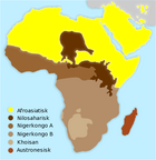 Utbreiinga av afrikanske språkfamiliar