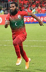 Ali Ashfaq of Maldives scored the most number of goals in a single championship, 10 goals at the 2013 Championship. Ali Ashfaq 2021.jpg