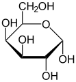 de: Struktur von alpha-D-Galactopyranose (Haworth-Schreibweise); en: Structure of alpha-D-galactopyranose (Haworth projection)