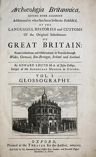 <i>Archæologia Britannica</i> Pioneering study of the Celtic languages by Edward Lhuyd