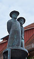 Die Schneeballensäule, geschaffen von Gerold Jäggle, Heinrich Hansjakob und sein Sakristan Konrad Kübele Hagnau am Bodensee, Bodenseekreis