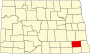 Ransom County map