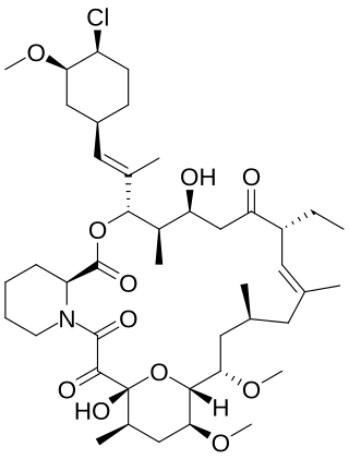 <span class="mw-page-title-main">Pimecrolimus</span> Immunosuppressive drug