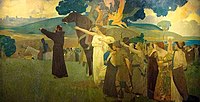 Arthur Frank Mathews, Vision of Saint Francis, 1911