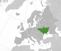 Location of Украинска Народна Република