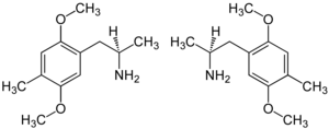 Strukturformel von 2,5-Dimethoxy-4-methylamphetamin