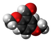 2,5-Dimethoxybenzaldehyde molecule