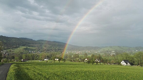 Arc-en-ciel sur Písek.