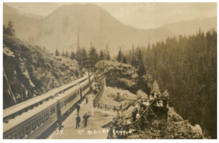 <span class="mw-page-title-main">Albert Canyon</span> Railway point in British Columbia, Canada