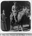 Brigadier-General Watson meeting with Hussein al-Husayni, the Mayor of Jerusalem, in December 1917