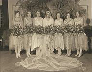 Novia y sus damas de honor, 1929.