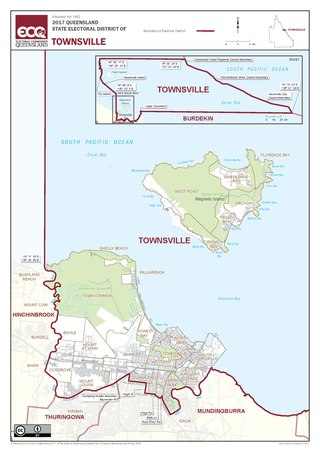 <span class="mw-page-title-main">Electoral district of Townsville</span> State electoral district of Queensland, Australia