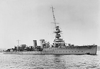 HMS <i>Calypso</i> (D61) Royal Navy C-class light cruiser