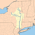 Mahicans settled the Hudson River south of the Mohawk River, moved east to Massachusetts, then to Wisconsin.