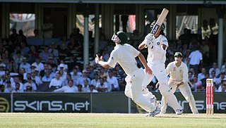 <span class="mw-page-title-main">Caught</span> Cricket dismissal method; the ball does not hit the ground after it is batted