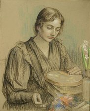 Louise Catherine Breslau, Portrait de Madeleine Zillhardt, vers 1895.