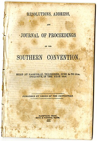 <span class="mw-page-title-main">Nashville Convention</span>