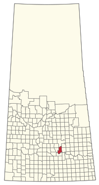 Location of the RM of Longlaketon No. 219 in Saskatchewan