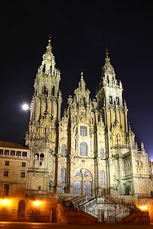 Obradoiro, Main facade of Santiago da Compostela