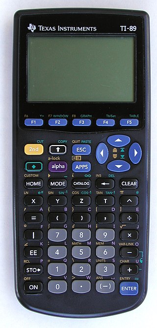 <span class="mw-page-title-main">TI-89 series</span> Series of graphing calculators