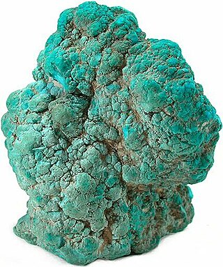 <span class="mw-page-title-main">Turquoise</span> Opaque, blue-to-green mineral