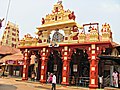 Temple painted in yellow-red