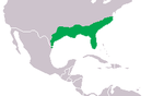 Bản đồ phân bố cá sấu mõm ngắn Mỹ