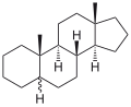 de: Struktur von Androstan; en: Structure of androstane