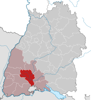 Li position de Schwarzwald-Baar-Kreis in Baden-Württemberg