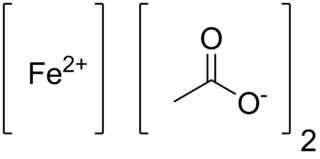 <span class="mw-page-title-main">Iron(II) acetate</span> Chemical compound