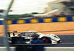 Thumbnail for File:Lister Storm GTL - Julian Bailey, Mark Skaife &amp; Thomas Erdos braking for Dunlop Chicane at the 1997 Le Mans (51634880742).jpg