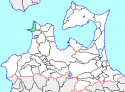 Location of Kodomari in Aomori Prefecture