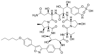 <span class="mw-page-title-main">Micafungin</span> Chemical compound