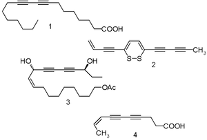 Scheme 1. Naturally occurring polyynes