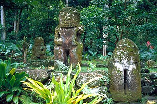 Pedra tiki de Hiva Oa, Marquesas