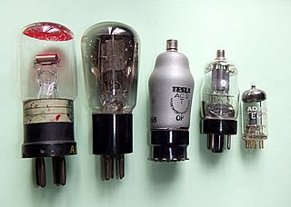 <span class="mw-page-title-main">Triode</span> Single-grid amplifying vacuum tube having three active electrodes