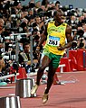 12. Usain Bolt a 2008-as pekingi olimpián, néhány másodperccel a 100 m-es síkfutás megnyerése és a világcsúcs megdöntése után (javítás)/(csere)