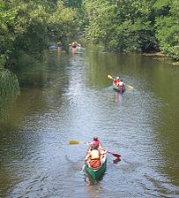 Canoeing down the Mill River