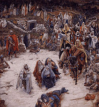 یک نقاشی که تصلیب عیسی را از زاویه دید خود او که بر روی صلیب است، نشان می‌دهد.