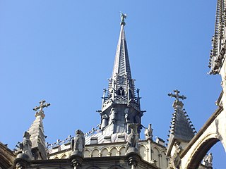 The flèche over the apse