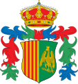 Versión del escudo con corona real española.