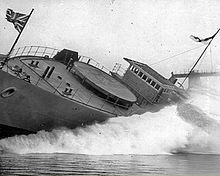 The launch of Kamsack - 5 May 1941. HMCS Kamsack launching.jpg