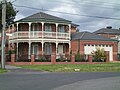 Victorian Filigree Revivalist house, Templestowe. Lacework and polychrome brick pay homage to Victorian era architecture.