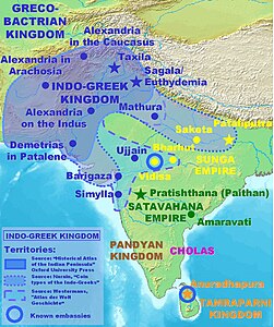 Regno indo-greco - Localizzazione