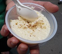 Indian kheer in a restaurant Kheer Rice Pudding Indian Sweet Buffalo New York.jpg