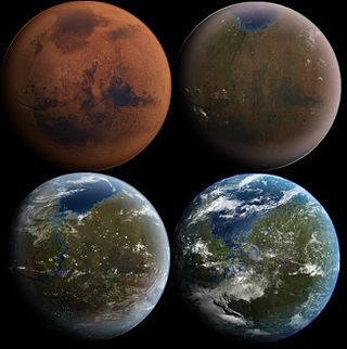 <span class="mw-page-title-main">Terraforming</span> Hypothetical planetary engineering process