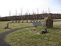 Neopagan graveyard in Iceland.