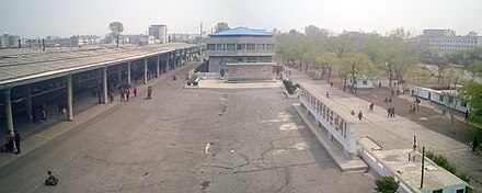 Sinuiju railway station in North Korea